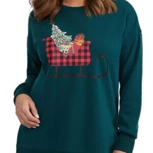 Teddi Rose Green Christmas sweatshirt